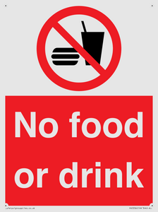 No food or drink